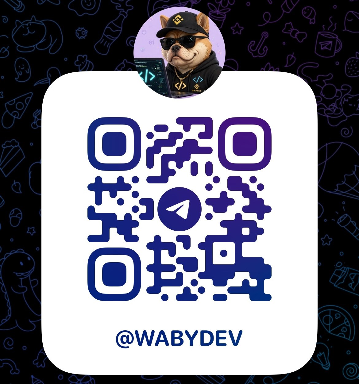 Telegram @wabydev QR